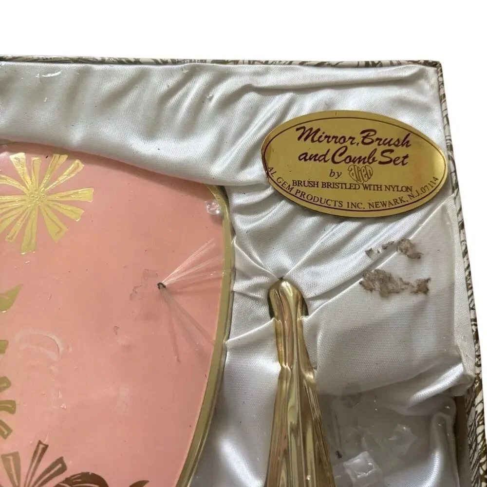Vintage Mirror Brush & Comb Set By Aljen *Read*